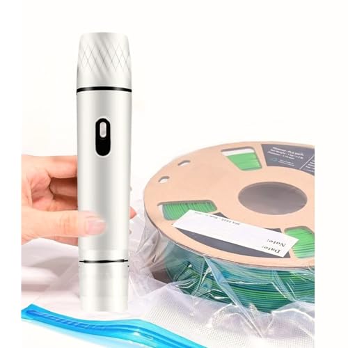 Lihipather Electric Vacuum Sealer Kit with 5 Filament Storage Bags - Automatic Vacuum Pump for 3D Printer Filament Storage, Keeps Filament Dry,Handheld Vacuum Sealer with Storage Bag 11.8