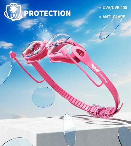 Image of Swim Goggles,2 Pack Swimming Goggles for Adult Men Women, No Leak Anti-Fog & UV, Wide Visio HD Mirror PC Lens