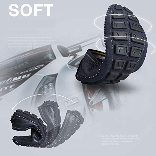 Image of Men's Driving Shoes Leather Slipper Casual Slip on Loafers