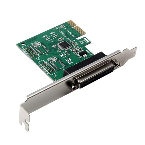 Image of BigPlayer PCI-Express Parallel Port Card - 1 x DB25 LPT1 Printer & Parallel Device Adapter for Desktop PC - High-Speed PCIe Interface Compatible with Windows 11 /10 /8 /7