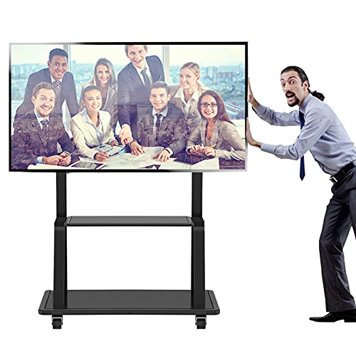 Soporte móvil para TV de 50-65 pulgadas con estante miniatura 1