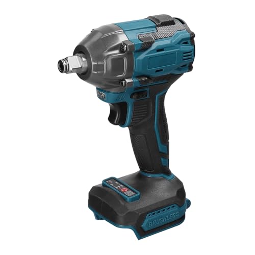 HUIOP Llave eléctrica doméstica de 21 V, motor sin escobillas, herramienta eléctrica de alto par, práctico dispositivo de instalación con modos de rotación hacia adelante y hacia atrás, conmutación y
