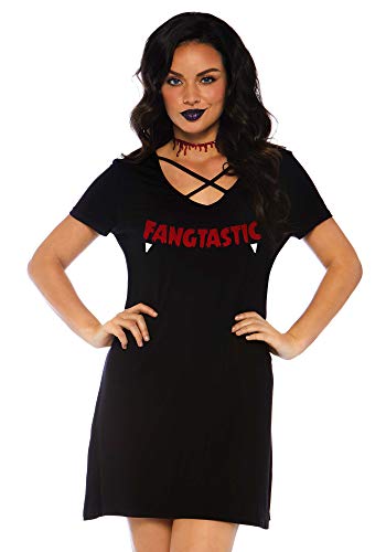 Robe Jersey Fangtastic Leg Avenue Coupe Ajustee Noire Douce