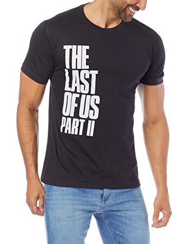 Camiseta Playstation The Last Of Us Parte II Eliie, Banana Geek, Masculino, Preto (Branco), GG