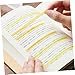 HOMSFOU 1set Highlight Strips Removable Page Markers for Annotating Books Adhesive Tabs for Easy Reading and Study Portable and Lightweight Index Flags