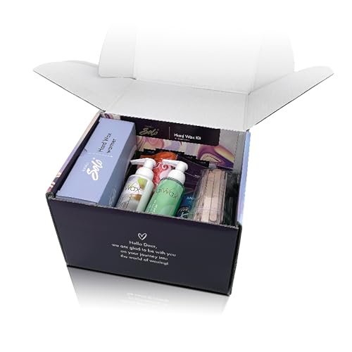 Italwax Brazilian Waxing Kit – Automatic Wax Warmer with Hard Wax Beads, No Temperature Control Needed, Easy-to-Clean Silicone Pot, Painless Hair Removal for Sensitive Skin, Face, Bikini & Body