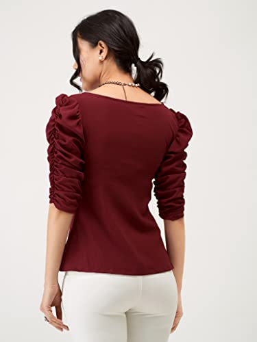 Image of AASK Casual Solid Women Top
