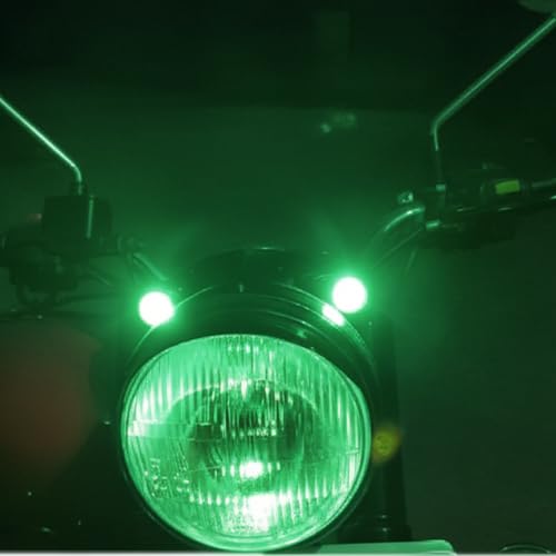 Image of Bike eyes Parking light White LED Compatible with Royal Enfield Classic, Standard, Electra 350, 500cc,BS4, BS6 Models 2015-2021 (Green)