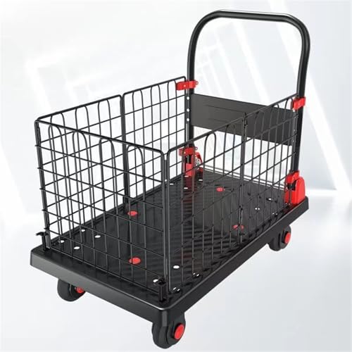 Carretilla plegable multiusos con plataforma y ruedas miniatura 6