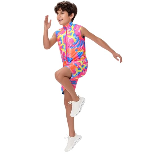 Disfraz infantil estilo 80s para niños miniatura 3
