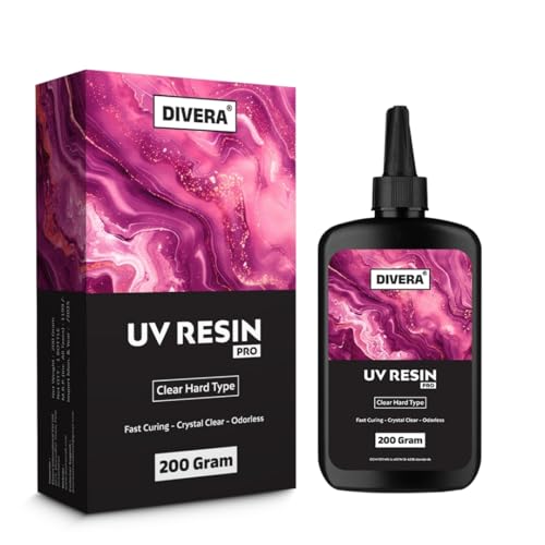 UV Resin Pro 200g Crystal Clear, Odorless, Fast Curing UV Resin f...