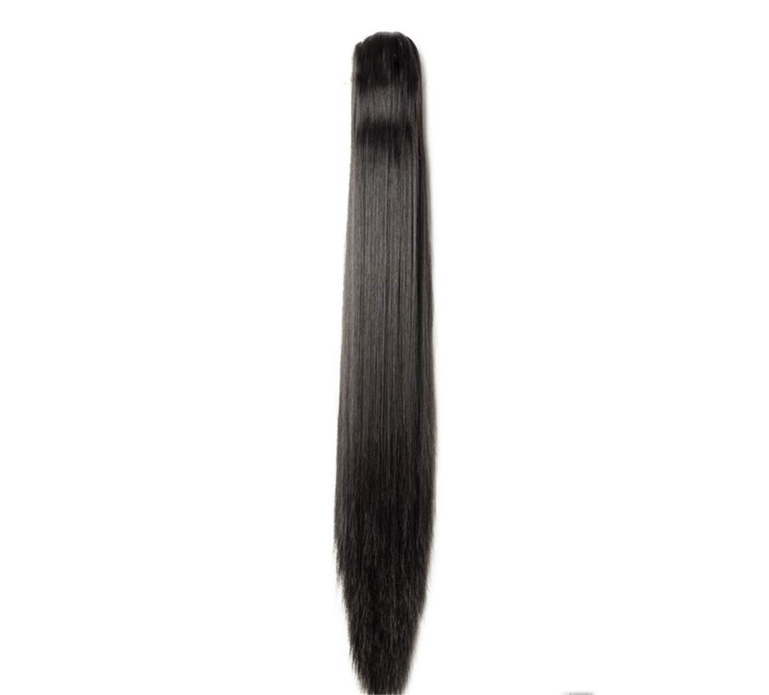 Long Wavy Wrap Around Ponytail Claw Jaw In Hair Pieces Real Natural Remy Hair s For Human #24 18inches