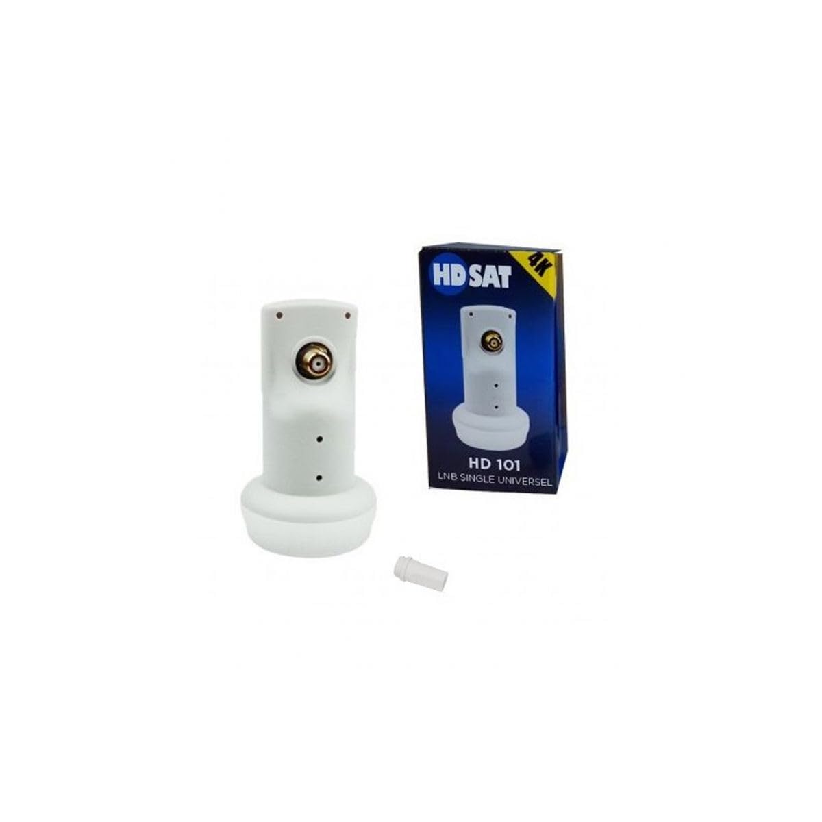 Pack HDSAT Parabole Satellite Acier 60cm + LNB Single + Récepteur TNTSAT
