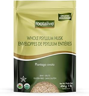 Rootalive Organic psyllium husk whole 1 lb