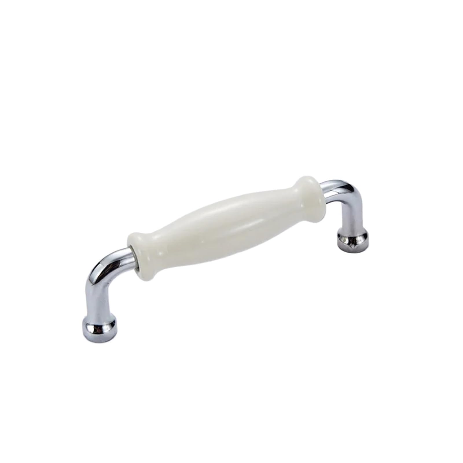 RUGAIKERBA Cabinet Handles, Ceramic Zinc Alloy, Bright Chrome Finish