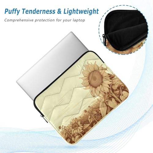 Funda Retro Girasol para Laptop 13-14 Pulgadas miniatura 5