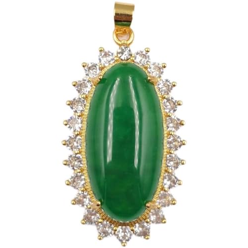 Pendentif jade vert naturel pour femme cherchant un bijou spirituel élégant