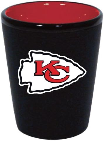 HUNTER Kansas City Chiefs 1.5 Oz Two-Tone Ceramic Shot Glass