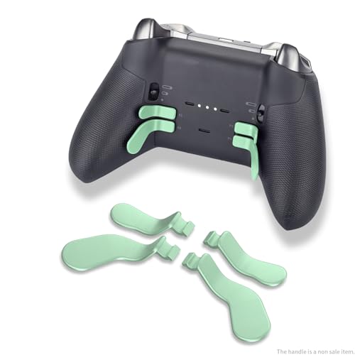 Image of CHARM FOCUS 16-in-1 Metal Thumbsticks Replacement Kits for Xbox Elite Series 2, Xbox Elite 2 Controller Accessories, Includes Magnetic Joysticks, Paddles, Silicone Caps, D-Pads, 1 Tool (Macaron Green)