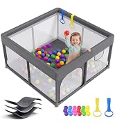 Child entering Dripex Playpen through zipper door