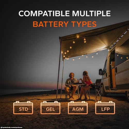 Image of LiTime 12V 40A DC-DC Lithium Battery Charger, 14.6V Output, M8 Terminal