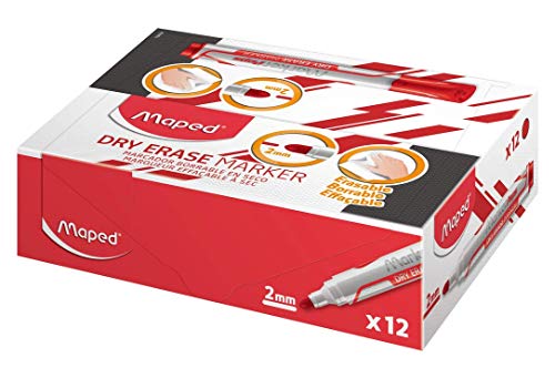Maped - Pennarello cancellabili a secco, 12 pezzi