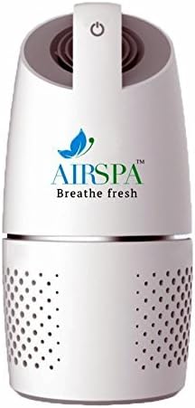 AIRSPA Car Air Purifier with HEPA & Ioniser - CE, RoHS & ISO 9001:2015 Certified