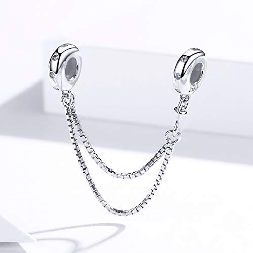 Cadena de seguridad de plata 925 para pulsera de mujer 7