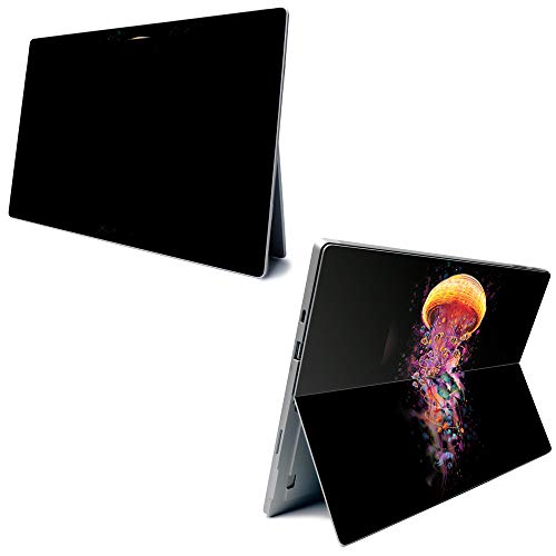 Image of MightySkins Carbon Fiber Skin for Microsoft Surface Pro 7 - Jellyfish Ride | Textured Carbon Fiber Finish | Easy to Apply, Remove, and Change Styles | Made in The USA