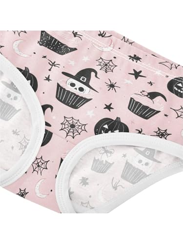 ZZKKO Abstract Wacky Skeleton Pumpkins Girls Underwear Toddler Panties for Girls Comfort Brief Size 2T4