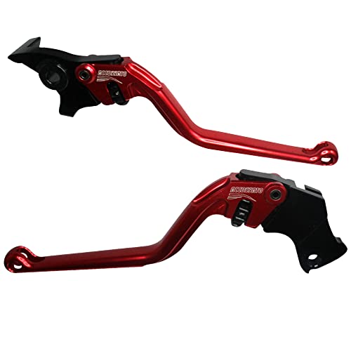 ACCOSSATO Paar rote Hebel für Husqvarna Svartpilen 401 von 2018 bis 2020 (CC 400)