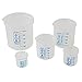 Stackable PP Beaker Set Includes 50mL, 100mL, 250mL, 500mL, 1000mL, Pack/5