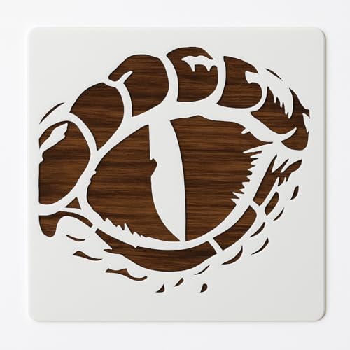Dragon Eye Stencil 5x5 Inch – Reusable Plastic Template for Fantasy Art, Reptile or Creature Eye Design, DIY Painting, Cosplay Props and Gothic Wall Decor