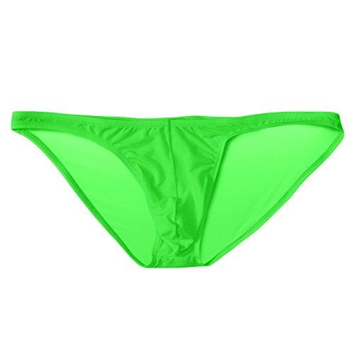 sandbank Men's Sexy Breathable Sheer Ice Silk Bikini Briefs Underwear Panties