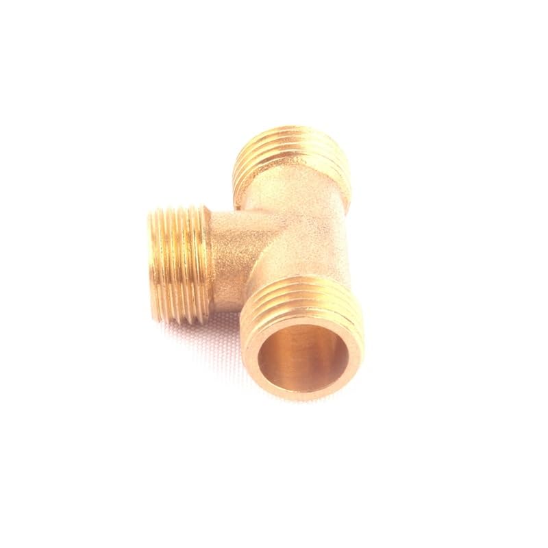 8pcs 1/2 pollice filettatura maschio in ottone connettore a 3 vie tubo dell'acqua da giardino raccordo a T in ottone/adattatore