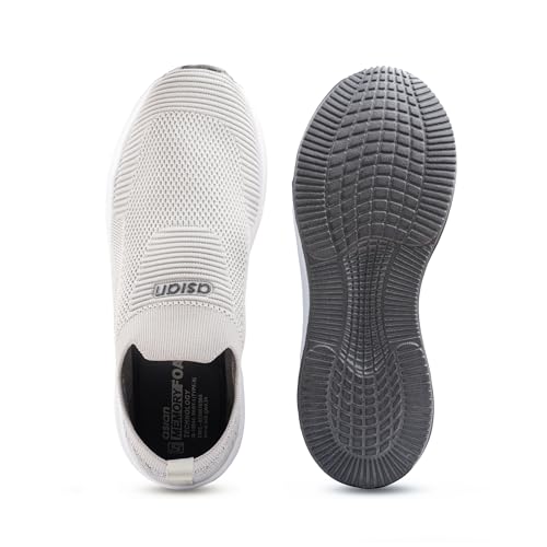 Image of ASIAN Storm-42 Men's Walking Shoes with Breathable Knit Shoe, Lightweight Cushioned Sole, Soft Sock-Like Fit, Flexible Slip Ons with Without Laces Comfort & Steady Grip | Ideal, Office & Travel