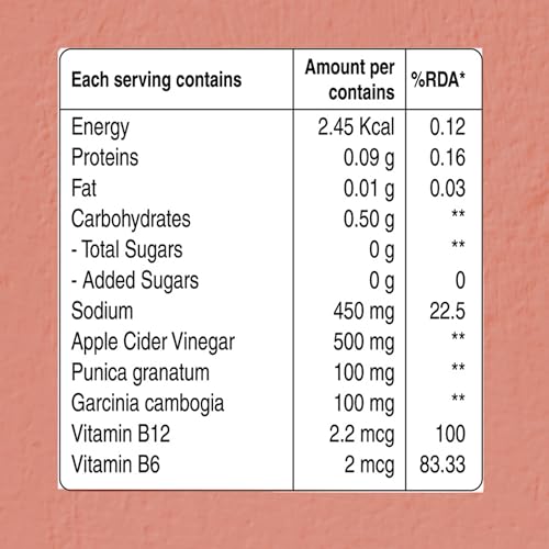 Image of Pure Nutrition ACV 90 Effervescent Tabs (15 x 6) for Weight Management & Gut Health | Apple Cider Vinegar with Mother, Vitamin B12 & Garcinia Cambogia To enhance metabolic function & Easy Digestion