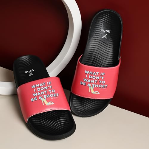 Image of YOHO Sliders for Women | Comfortable and Lightweight Slides | WB Cartoon & Comic Characters: Tom & Jerry, Big Bang Theory, Friends, Games of thrones and Wonder Woman Footwear for Girls