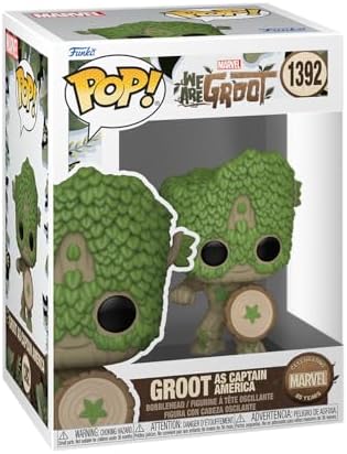 Funko Pop! Marvel: Wag - Captain America - We Are Groot - Figura ...
