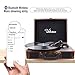 VOKSUN Tocadiscos, Bluetooth Tocadiscos Vinilo con 2 Altavoces incorporados, Reproductor de 3...