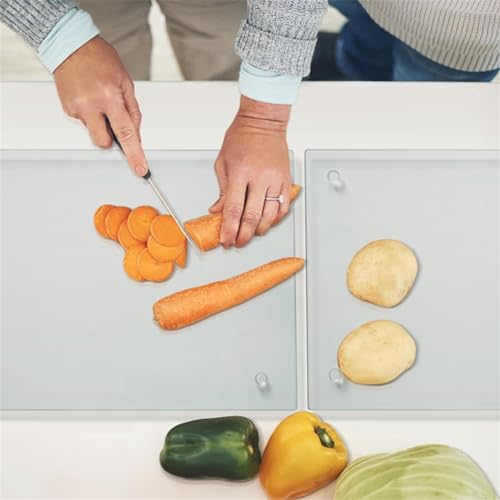 Planche à découper en acrylique au design épuré pour chef