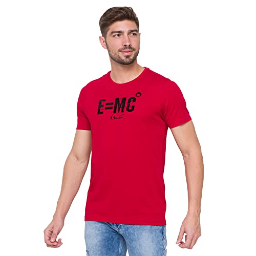 Image of Spykar Men's Printed Slim Fit T-Shirt
