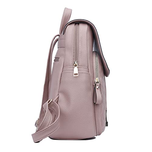 KKXIU Quilted Trendy Leather Backpack Purse for Women Teen Girls Ladies Shoulder Travel Daypacks Bags - Image 6