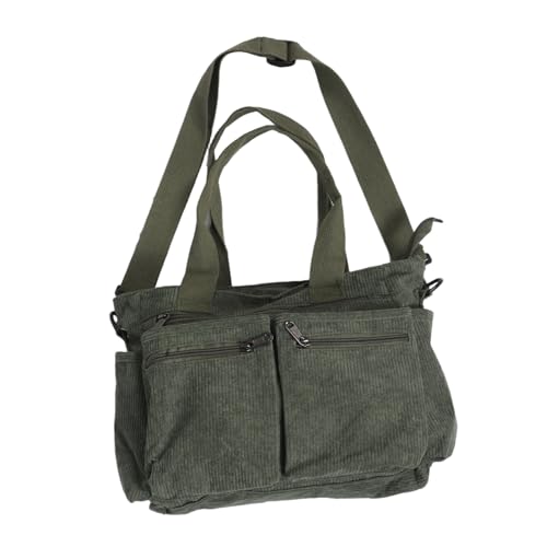 Sac bandoulière côtelé femme grand sac à bandoulière avec compartiments