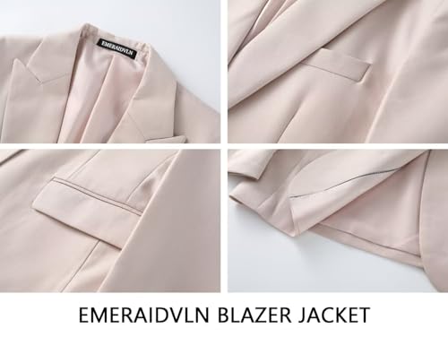 EMERAIDVLN Men's 3 Pieces Suit Slim Fit Elegant Wedding Prom Suits 1 Botton Blazer Double Breasted Vest and Pants Tuxedo Set4