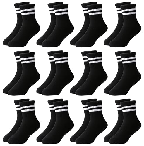 Moitiy 12 Paar Socken Jungen Tennissocken Kinder Kindersocken Jungen...