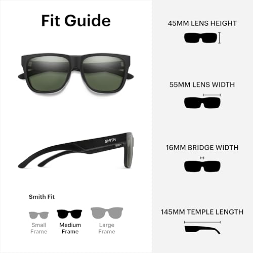 Image of SMITH Lowdown 2 Sunglasses with ChromaPop Polarized Lenses - Lifestyle Eyewear for Driving, Hiking, Everyday Wear