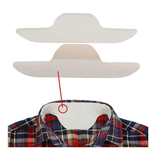 Deevoka 10 Peças Descartáveis ​​almofadas de Pescoço Suor Colarinho Autoadesivo Pescoço Almofada Bra