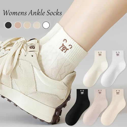 YQHMT Womens Cotton Casual Crew Socks Thin Soft Comfort Breathable Dress Socks for Women Gifts2