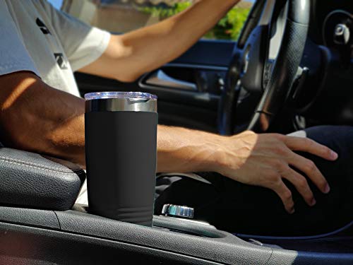 Lasergram 20Oz Vacuum Insulated Tumbler Mug, Grad Cap Class Of 2023, 2024, 2025, 2026, Personalized Engraving Included (Black) #TOP2